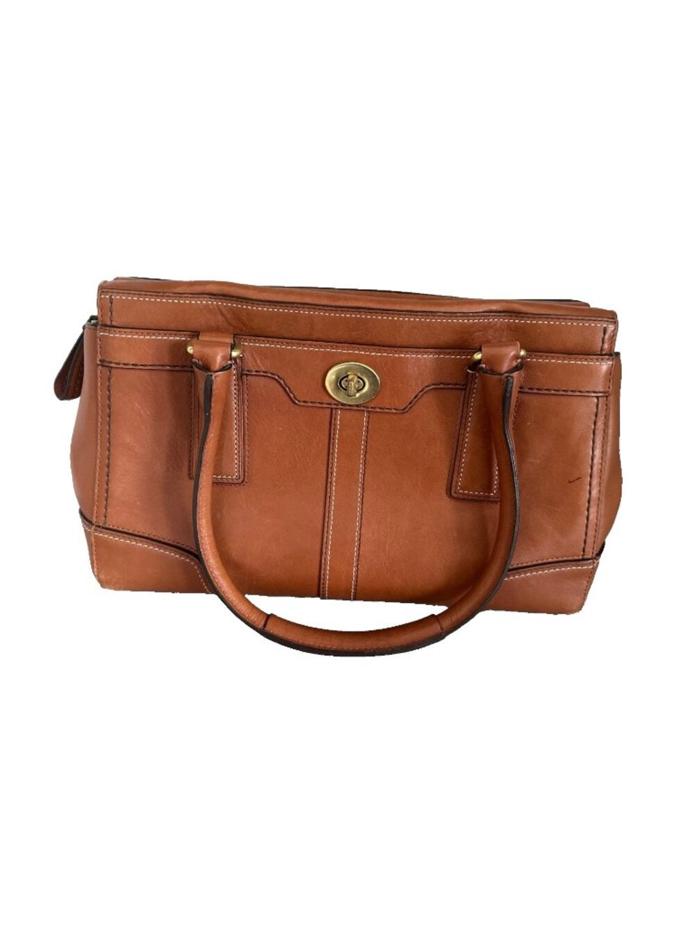 VTG Coach Hampton Acorn Leather Medium Carryall Tote Satchel 11047